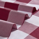 Mellanni Bed Sheet Set - Brushed Microfiber 1800 Bedding - Wrinkle, Fade, Stain Resistant - 4 Piece (Checkered Burgundy)