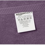 AmazonBasics Quick-Dry, Luxurious, Soft, 100% Cotton Towels, Lavender - Set of 2 Bath Towels