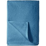 AmazonBasics Quick-Dry, Luxurious, Soft, 100% Cotton Towels, Lake Blue - Set of 2 Bath Towels